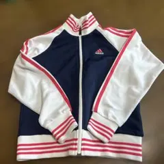 adidas ジャージ 140cm ネイビー/ホワイト/ピンク