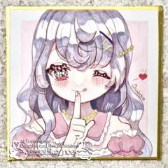 手描きイラスト アナログ コピック 女の子イラスト オリジナル 創作 ピンク