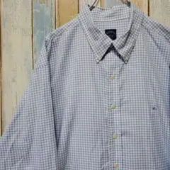1093☆ブルックスブラザーズ☆長袖BDシャツ☆ワンポイント刺繍ロゴ☆チェック柄
