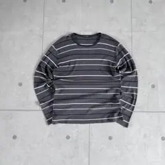 00s old uniqlo premium cotton ボーダー　ロンT