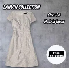 美品✨️ ランバンコレクション ワンピース セレモニー シースルースリーブ 36のサムネイル