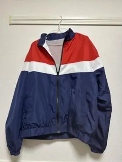 ナイロンジャケット M ネイビー/レッド/ホワイト