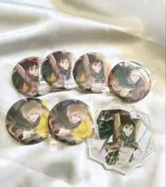 進撃の巨人 attack on memory 缶バッジ アクリルコースター