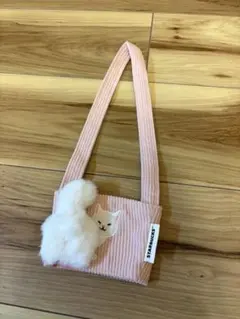 台湾限定⭐︎スターバックス 猫のドリンクホルダー〔白猫ピンク生地〕