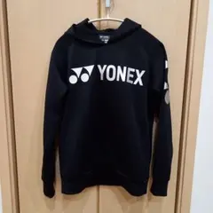 YONEX フード付きスウェット ブラックSS