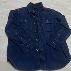 GAP ギャップ　デニム 長袖シャツ 120cm 6-7歳　濃紺