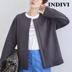 インディヴィ ノーカラージャケット