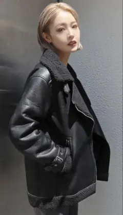 EMODA シアリングライクバルキーブルゾン