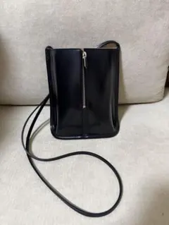 美品】PIENI トートバッグ S ブラック 黒 スクエア型 ハンドバッグ