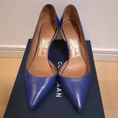 Ferragamo 青 レザー ハイヒールのサムネイル