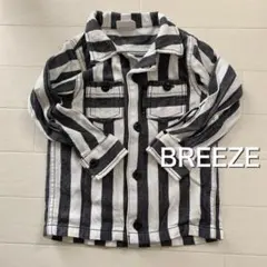 ☆ブリーズ☆ストライプ　長袖シャツ　90cm