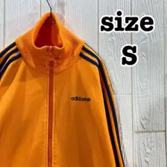adidas トラックジャケット L オレンジ ベッケンバウアー - メルカリ