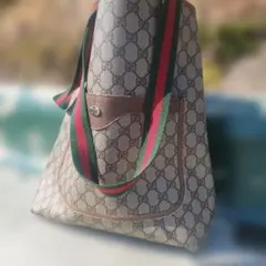【GUCCI】オールドグッチ シェリーライン　トートバッグ　値下げ可、相談下さい