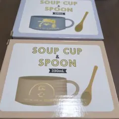 PEANUT スヌーピー オラフ・チャーリーブラウン スープカップ＆スプーン