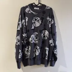 Lサイズ★101匹わんちゃん　総柄　ニット　トップス