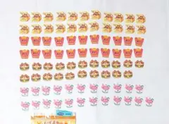 フレークシール　ハムちゃん うさぎちゃん　香りシール　カミオジャパン　平成レトロ
