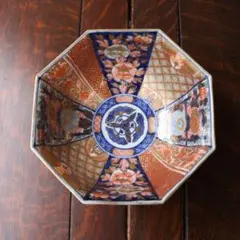 豪華絢爛！古伊万里金襴手 八角深鉢　1客　（骨董古美術和食器アンティーク