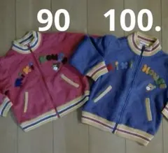 レトロ　ミキハウス　 ジャケット 赤 青 2色セット