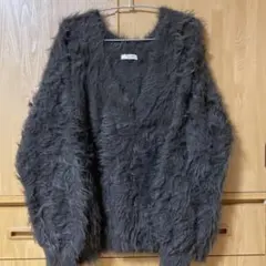 FREAK'S STORE フェザー ヤーン シャギー Vネック ニット