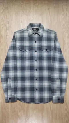 新品未使用　スーパーレア　RRL シャドーオンブレ　シャツ　厚手　秋冬 新品未使用 スーパーレア RRL シャドーオンブレ シャツ 厚手 秋冬 新品