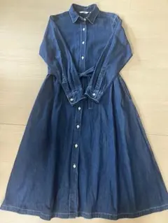 ぷ*ょ様 UNIQLO デニムシャツワンピース S