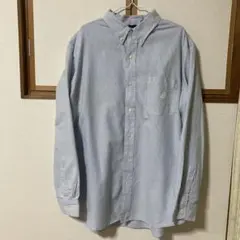CHAPS ストライプ ボタンダウンシャツ XL ブルー×ホワイト US古着