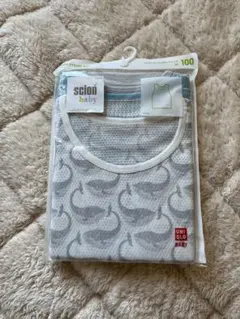 UNIQLO BABY コットンメッシュタンクトップ3P 100