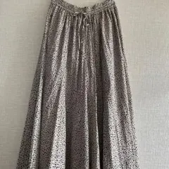 グローバルワーク・さらさらサテン・ワイドフレア　ガウチョパンツM