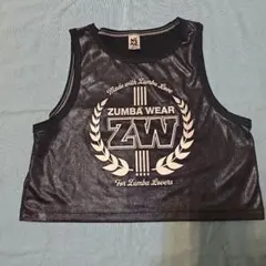 ズンバ　ZUMBA 　光沢タンクトップ XS ブラック