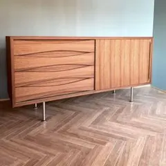 チーク サイドボード チェスト 北欧 ミッドセンチュリー ビンテージ デンマーク