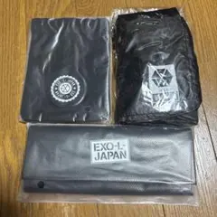 EXO-L JAPAN ブラック　サコッシュ　ペンケース　ポーチ　 3点セット