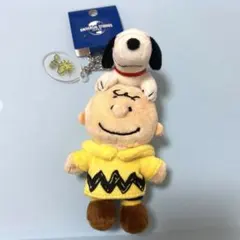 USJ限定☆スヌーピー＆チャーリーブラウン ぬいぐるみ キーチェーン 新品