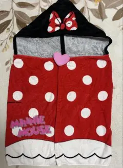 ミニーマウス フード付きタオル　中古