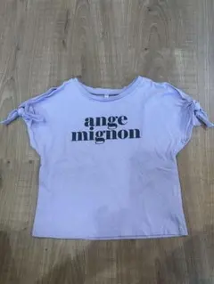 coca 半袖 Tシャツ 肩あき　紫　キッズ　120