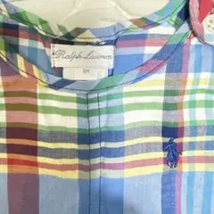 Ralph Lauren チェック柄ロンパース 6M美品