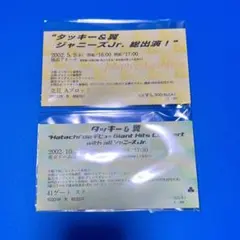 タッキー＆翼 2002 ライブ半券2枚セット 使用済みチケット