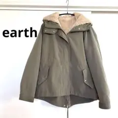 最終価格‼️earth アース　 カーキーファー　Lサイズ