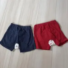80cm ズボン　短パン　2枚セット