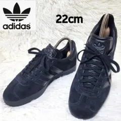 美品❤️アディダス ガゼル トリプルブラック CQ2809 22cm