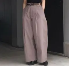 スタジオニコルソン　ボリュームパンツsorte