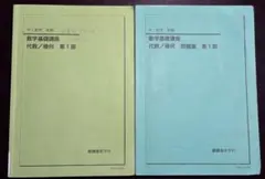 鉄緑会　中1数学前期　代数/幾何テキスト・問題集セットのサムネイル