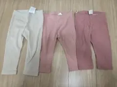 H&M ベビー リブスパッツ 3枚セット 80cmのサムネイル