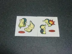 ヒノアラシ　２枚セット　ポケモン　デコキャラシール　第一パン