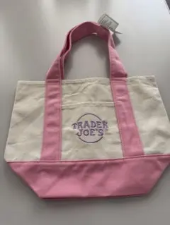 TRADER JOE'S ミニパステルキャンバストートバッグ　ピンク