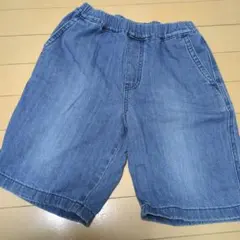 デニム風ハーフパンツ 140サイズ　UNIQLO