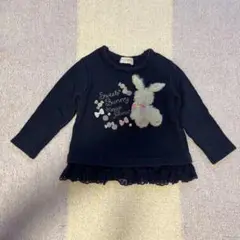 mezzo piano ネイビー 長袖トップス