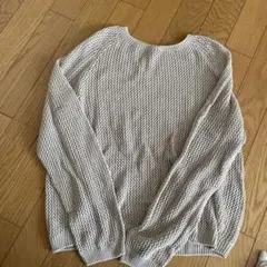 ユニクロ 透かし編み メッシュ ニット(Lサイズ)長袖