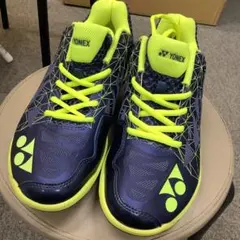 YONEX POWER CUSHION シューズ ネイビー×イエローのサムネイル