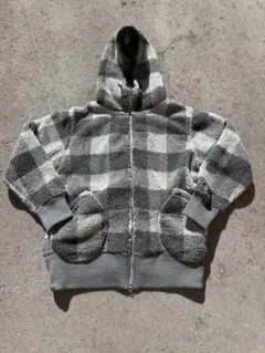 Gymphlex フード付きシャギー素材ジャンパー 14 ボアブルゾン