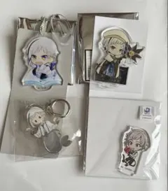 文豪ストレイドッグス　アクリルキーホルダー　アクリルスタンド　中島敦　4点セット